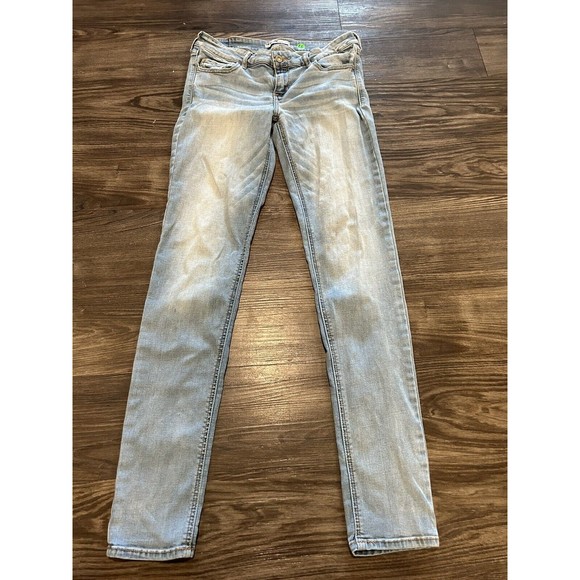 Hollister Denim - Hollister Jeans Womens Size 7R 28x31 Skinny Light Blue Wash Denim